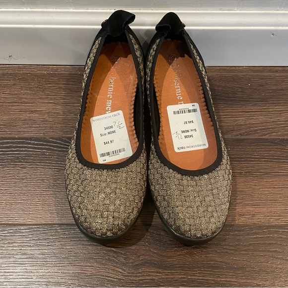 bernie mev. Shoes - Bernie Mev Braided Catwalk Gold Flats 7.5